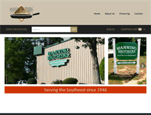 Tablet Screenshot of manningbrothers.com